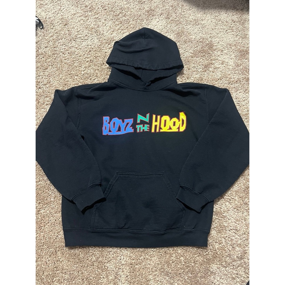 Boyz N The Hood Graphic Hoodie Mens Small Black Ice Cube Movie Streetwear Sweat